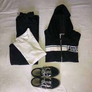 Pink Zip-Up Sweatshirt